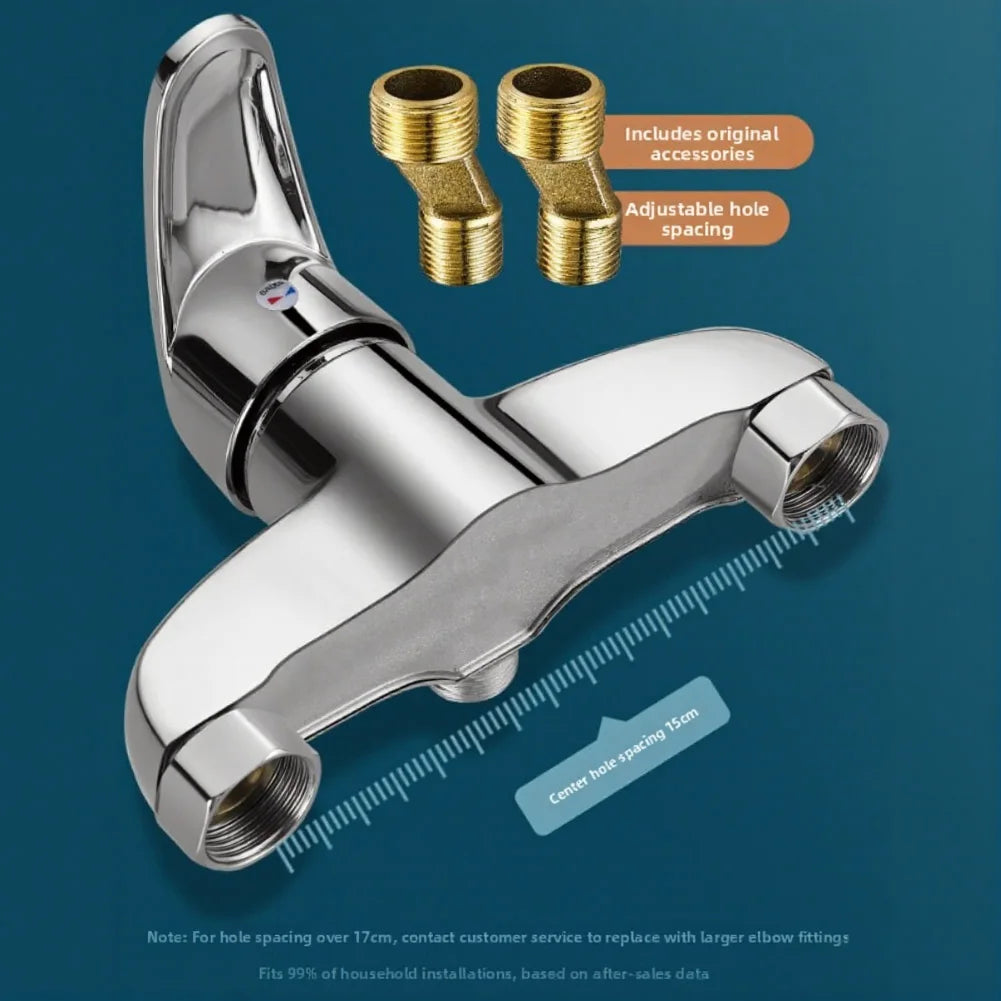 Shower Mixer Faucet Hot And Cold Water Mixing Valve For Shower Faucet G1/2 Wall Mount Copper Bathroom Fixture