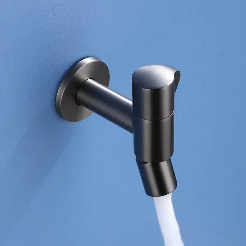 Free Swing Single Cold Faucet Wall Mounted Bathroom Hardware Mop Pool Water Tap with 1/2" Male Connection