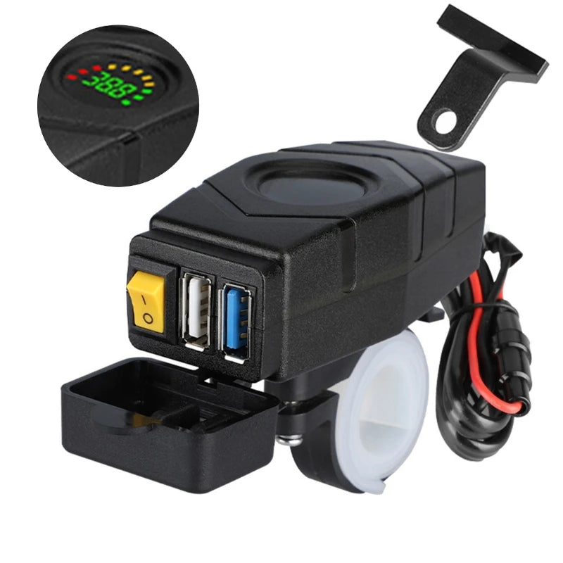DC20-80V E-bike Phones QC3.0 Fast Charging Adapter Electric USB Electric Bikes Accessory Part