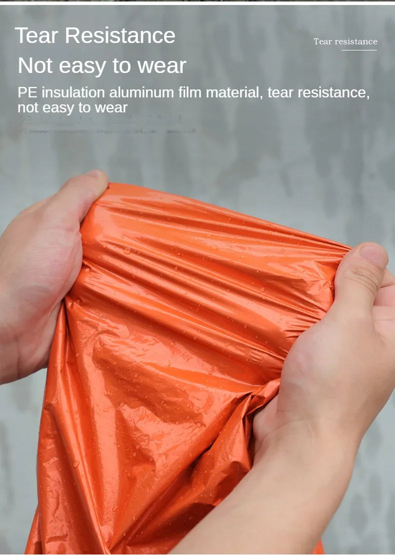 Emergency Raincoat Poncho Waterproof Rainwear Blanket Survival Camping Equipment Cold Insulation Rainwear Camping Equipment
