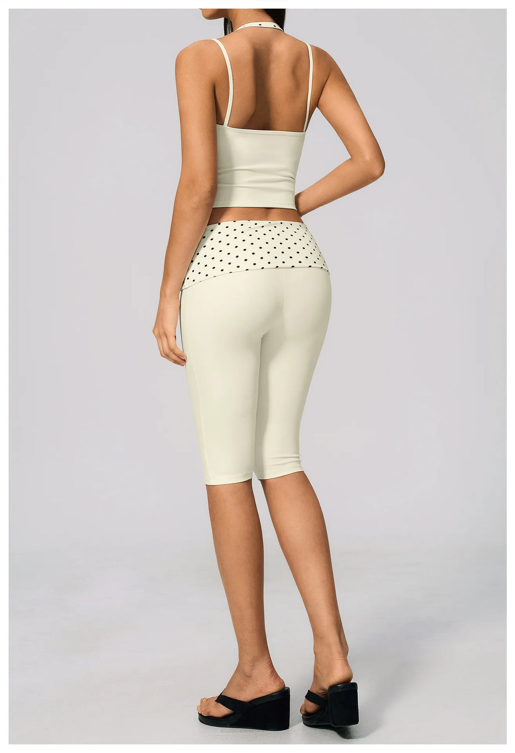 Summer 2PCS Yoga Set Women's Tracksuit Fashion Polka Dot And Striped Workout Sets Gym Outfits High Waist Butt Lift Yoga Clothes