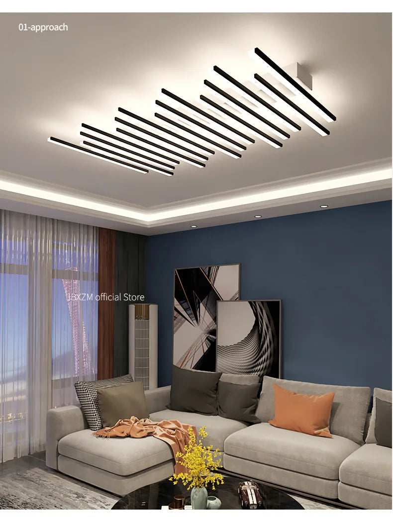 Modern Living Room Lamps Ceiling Light Interior Decoration for Home House LED Lamps for Bedrooms Linear Ceiling Light Home Lamp