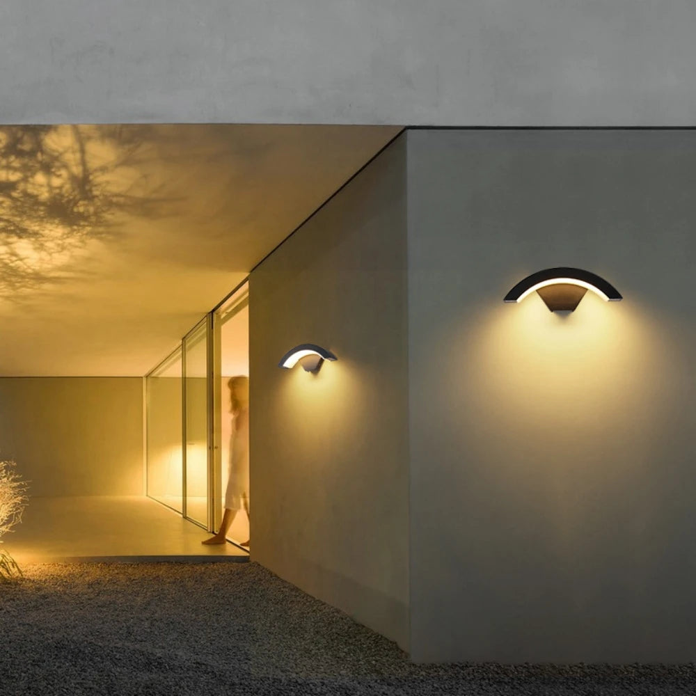 9W RGBW Smart Outdoor Wall Lamp Tuya Wifi Bluetooth App Dimmable IP65 Lighting 18W White Warm Home Street Porch LED Lights