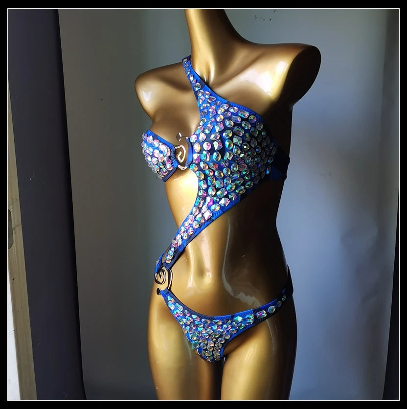 2025 newest fashion swimsuit bar bikinidiamond bikini crystal bar bikini  swimsuit handmade bar bikini diamond bikini swimsuit