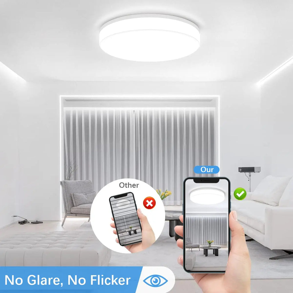 Modernity LED ceiling lamp household energy-saving bedroom lamp round suitable for living room and bedroom area LED indoor light