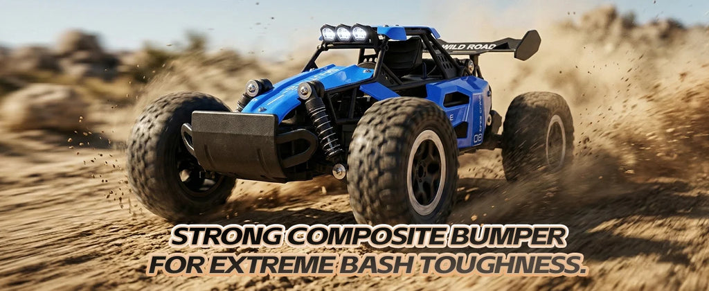 RC Monster Truck 1:16 Scale Remote Control Car 2.4GHz Alloy Shell 20KM/H Fast Off Road RC Car LED LED Headlight Toy Gift for Kid