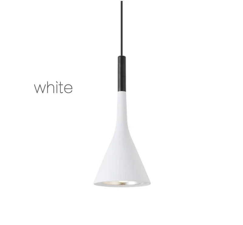 Modern LED pendant light in black and white E27 bedroom table dining room hanging light lampshade home cabinet suitable for