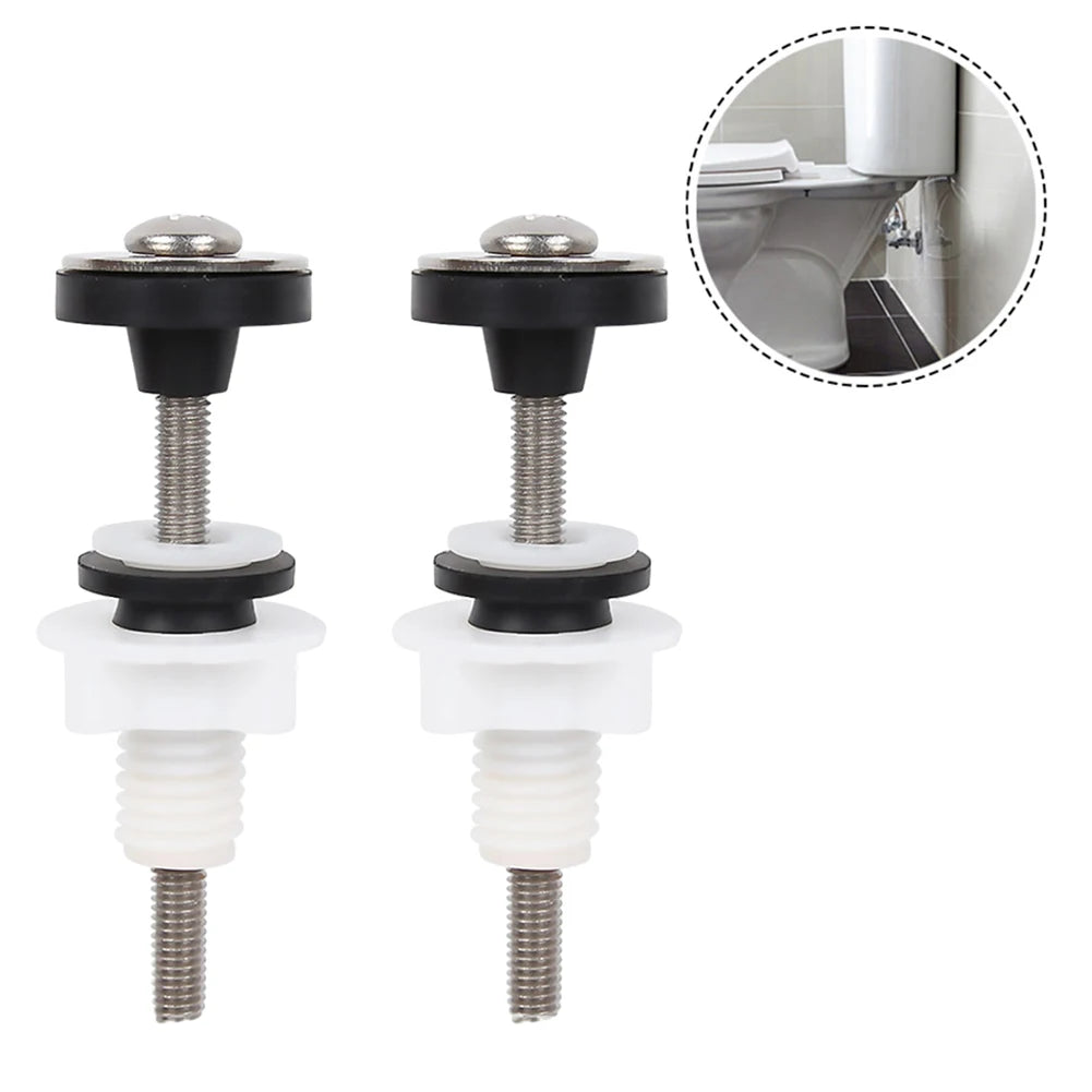 2PCS Tank Bolt M6 Bolts Rubber Toilet Cistern To Toilet Pan Fixing Fitting Sealing Kit Close Coupling Bolts Bathroom Accessories
