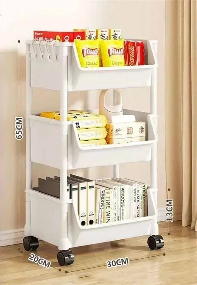 Trolley Bookshelf Kitchen Storage Rack Kitchen Corner Narrow Slit Storage Living Room Cabinet Bathroom Home Organizer Gifts