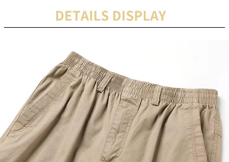 Men's Cargo Pants Summer Spring Cotton Work Wear New In Large Size 6xl Casual Climbing Joggers Sweatpants Hombre Autumn Trousers