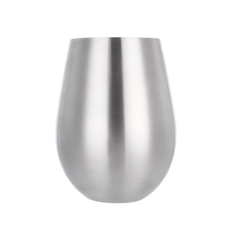 500ml Stainless Steel Beer Cup Wine Tumbler Bottomless wine glasses Cocktail Wine Glasses Big Capacity Metal Cups Camping Travel