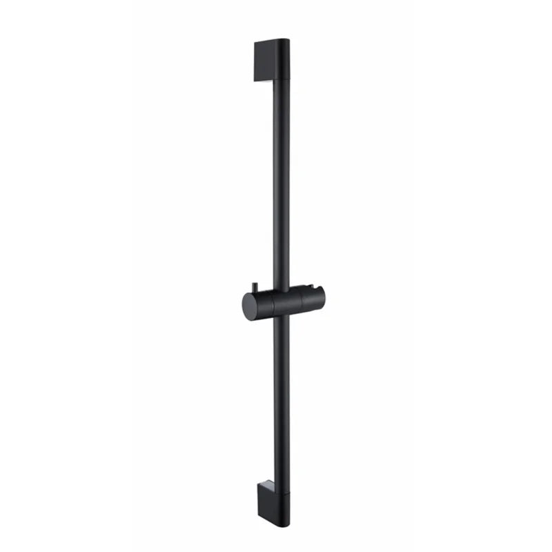 Adjustable Shower Bar Lifting Rod Extendable Wall Mount Shower Horizontal Bar Column Black White Chrome Bathroom Riser Slide