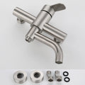 Bathroom Shower Faucet Stainless Steel Triple Bathtub Faucet Mixers Hot Cold Mixer Valve Nozzle Tap Wall Mounted Home Shower Set