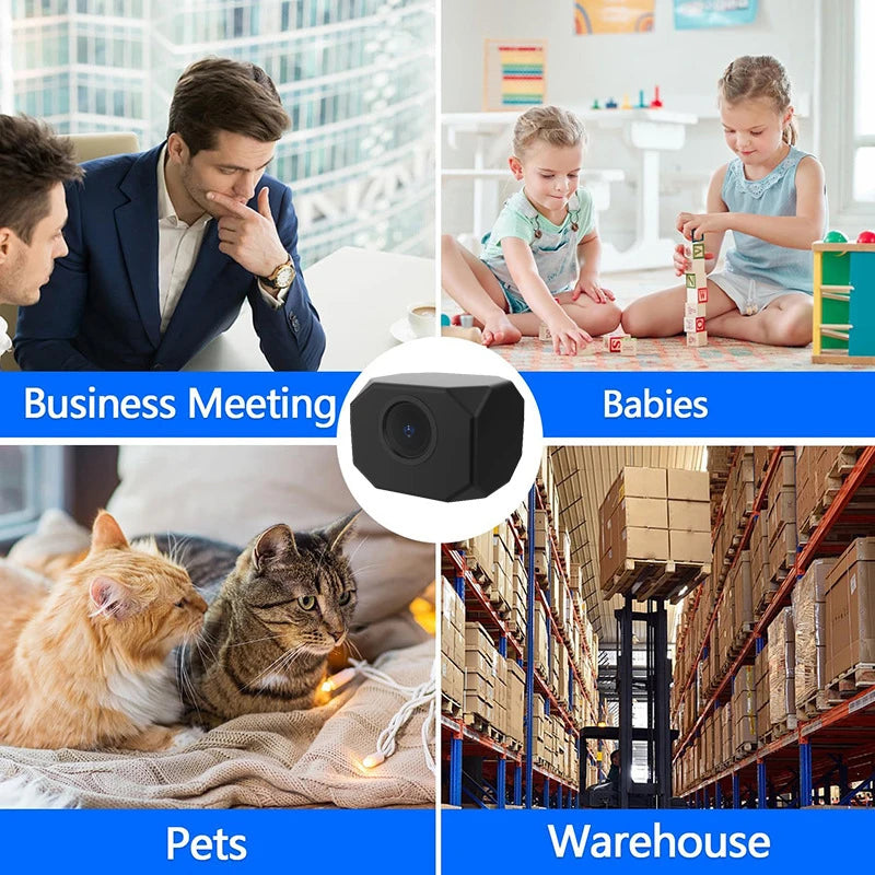 4K HD Mini Camera WiFi IP APP Remote Monitoring Lightweight Portable Camcorder Smart Home Surveillance Security Camera