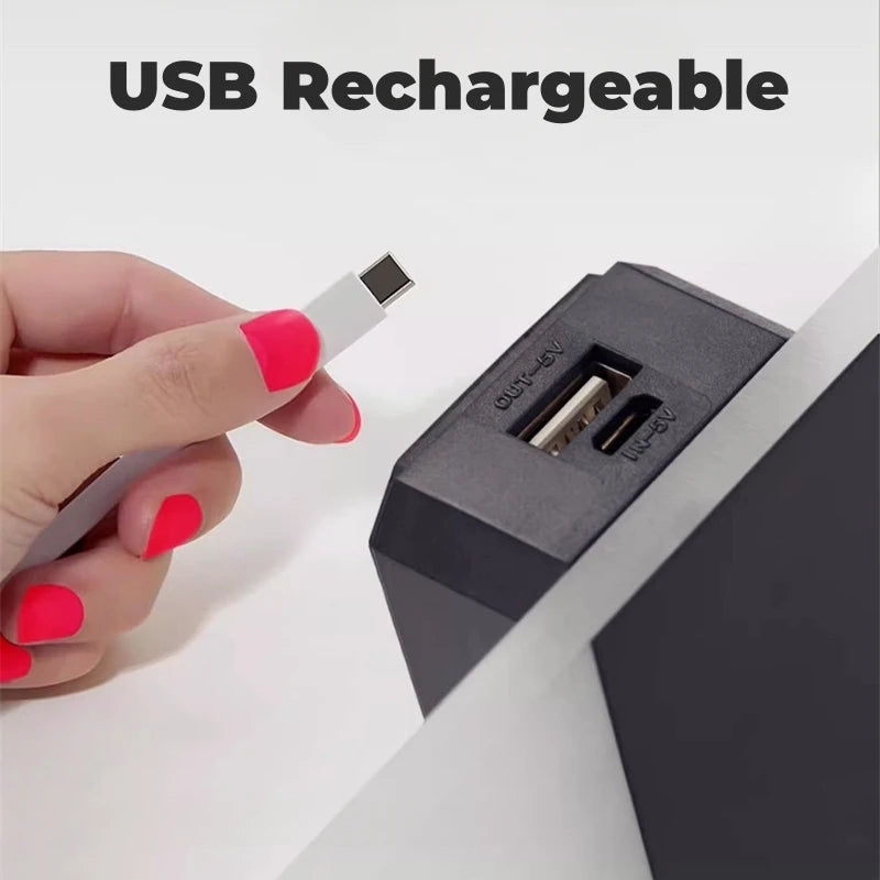 Touch Sensor Switch LED Wall Lamp USB Rechargeable Wireless Acrylic Stair Night Light Bedroom Aisle Kitchen Wall Sconce Lighting