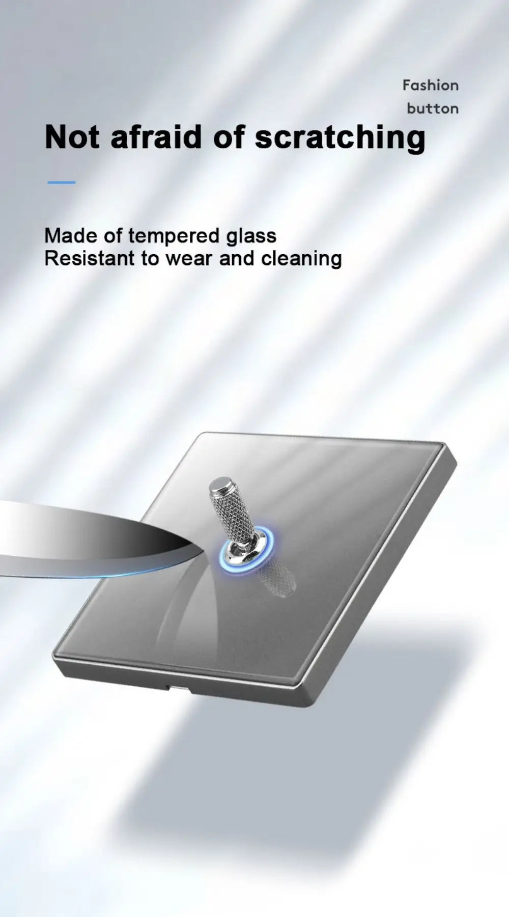 White Tempered Glass Work Driving Arm Wall Light Switch Led Indicator Light EU UK Standard 1/2/3/4gang Bedroom Usb Switch Socket