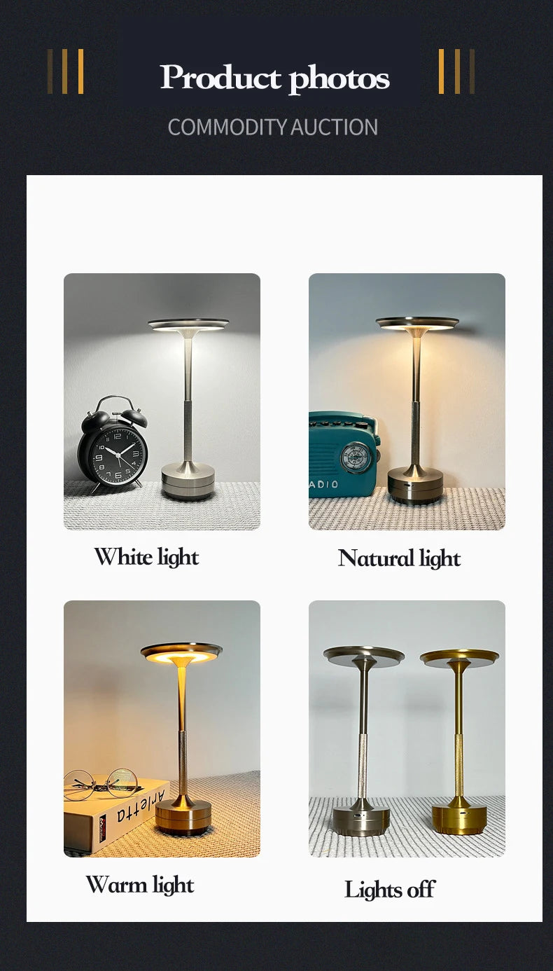 Modern Simple Creative Night Light Retro Atmosphere LED Lamp European And American Bar Table Decoration Lamp