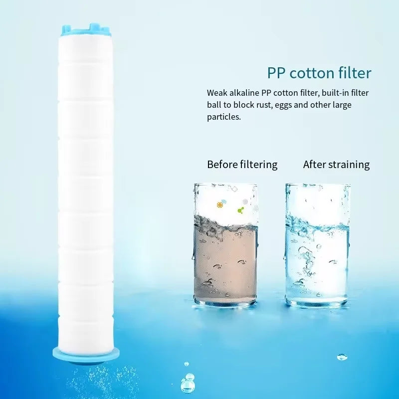 PP Cotton 10-40pcs Shower Head Replacement Filter Water Purification Bathroom Accessories for Universal Shower Water Cleaning