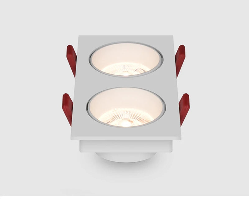 Modern Simple Down Light Embedded Dark Decoration Household Ultra-Thin No Main Light Adjustable Angle LED Anti-Glare Spotlights