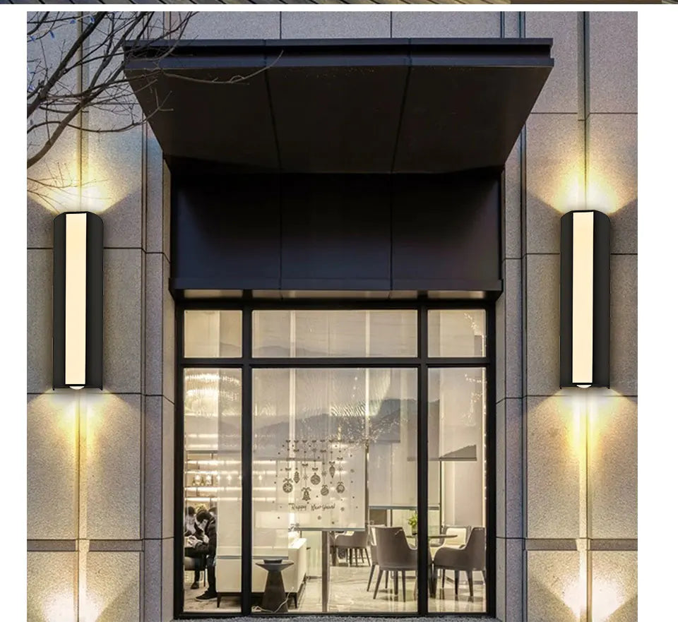 Outdoor LED Wall Light 6W IP66 Waterproof Lamp Warm White Cold White Exterior Wall Mounted Lighting for Home Decor