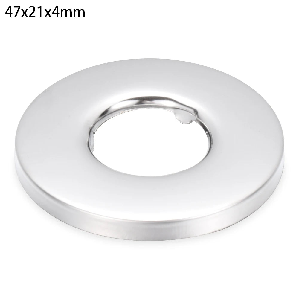 1Pc Stainless Steel Shower Kitchen Faucet Decorative Cover Wall Flange Self-Adhesive Pipe Wall Covers Bathroom Accessories New