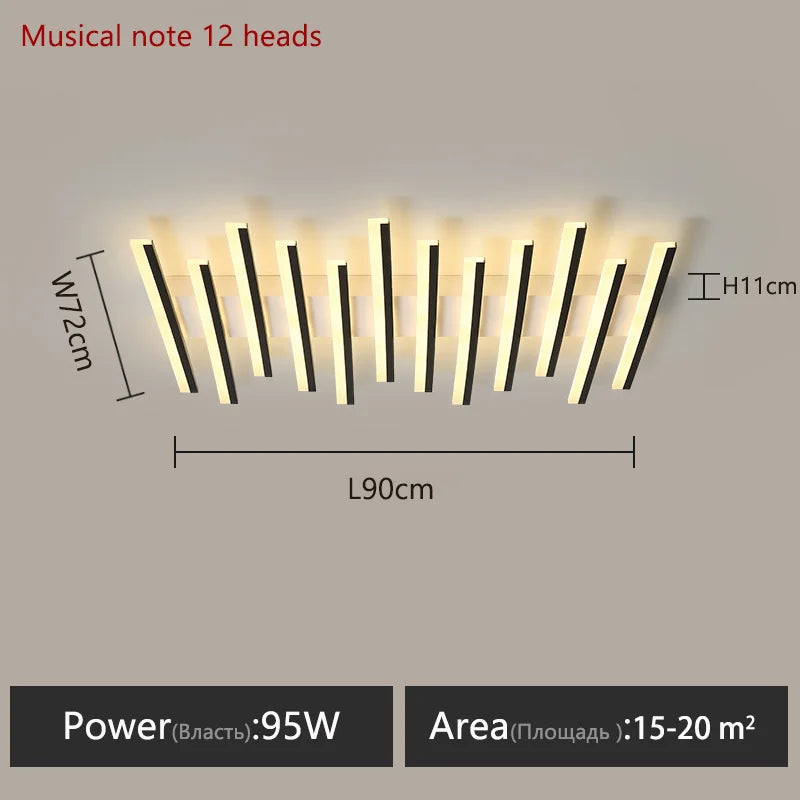 Modern Living Room Lamps Ceiling Light Interior Decoration for Home House LED Lamps for Bedrooms Linear Ceiling Light Home Lamp