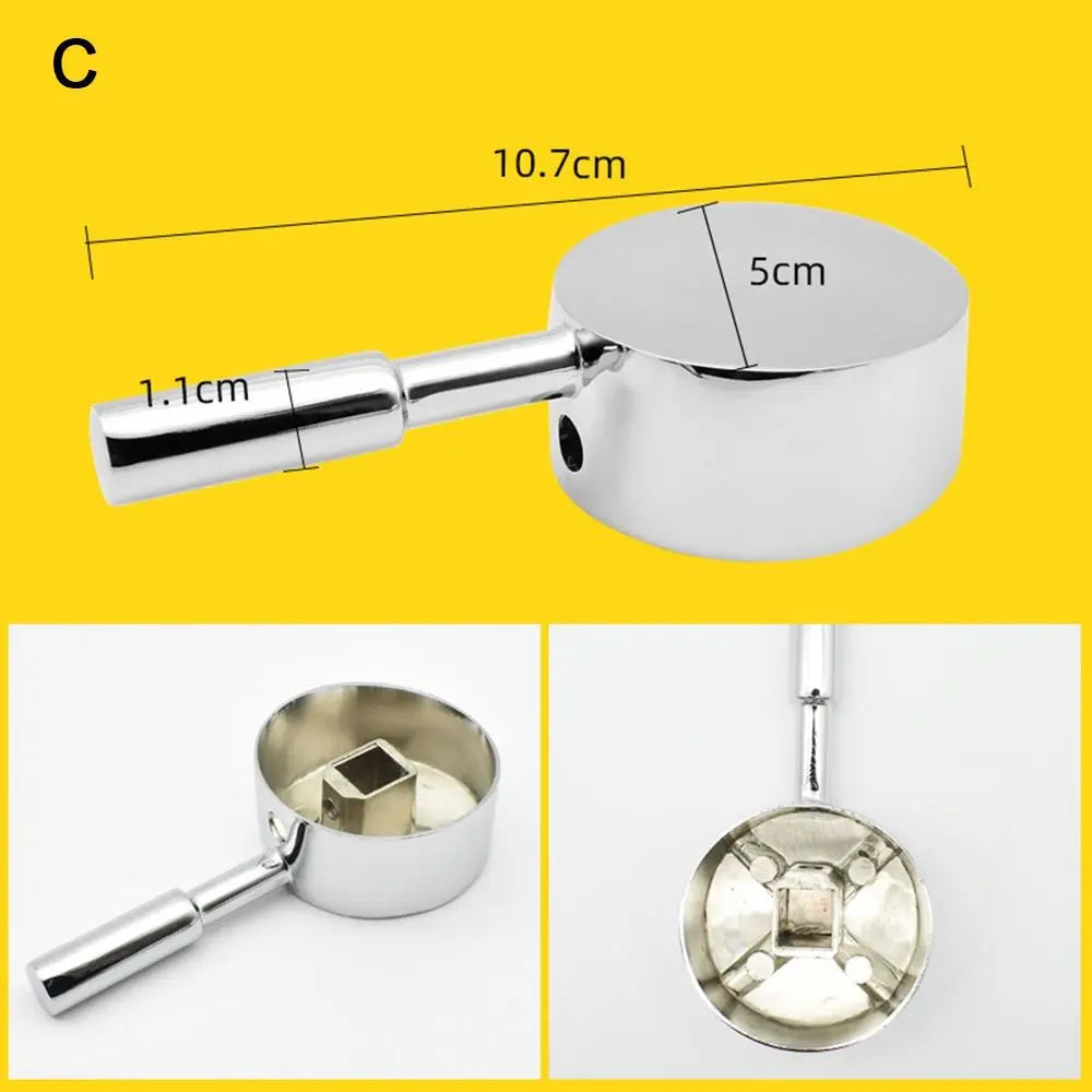 35mm/40mm Kitchen Hot Cold Faucet Switch Handle Basin Mixer Tap Metal Replacement Cover Bathroom Taps Repair Accessories