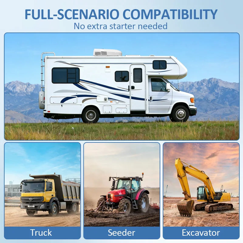 Heating and Cooling Air Conditioner DC12V 24V 48V AC110V 220V Parking AC/Heater Motorhome Roof Parking Cooler Air Conditioning