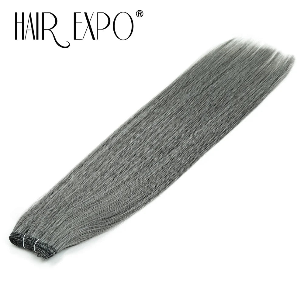 26" Bio Straight Hair Bundles Natural Soft Heat Resistant Fiber Synthetic Fiber Hair Extensions Protein Straight Hair Weave
