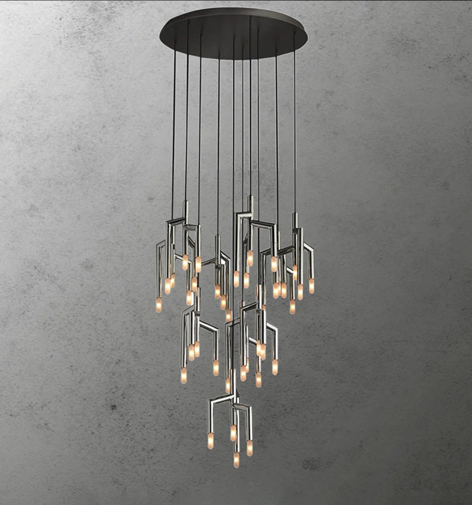Modern Light Villa  Tree Branch Staircase Chandelier Lighting,Luxury Designer Restaurant Light in the Bedroom Home Decor