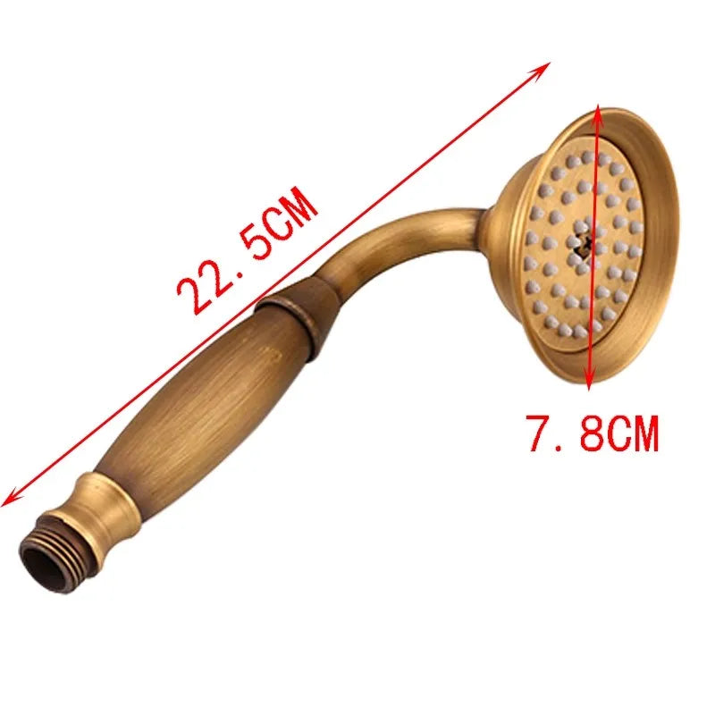 Bathroom Accessories Rose Gold Hand Shower Head High Pressure  Antique Water Output Antique Hand Shower Nozzle Water