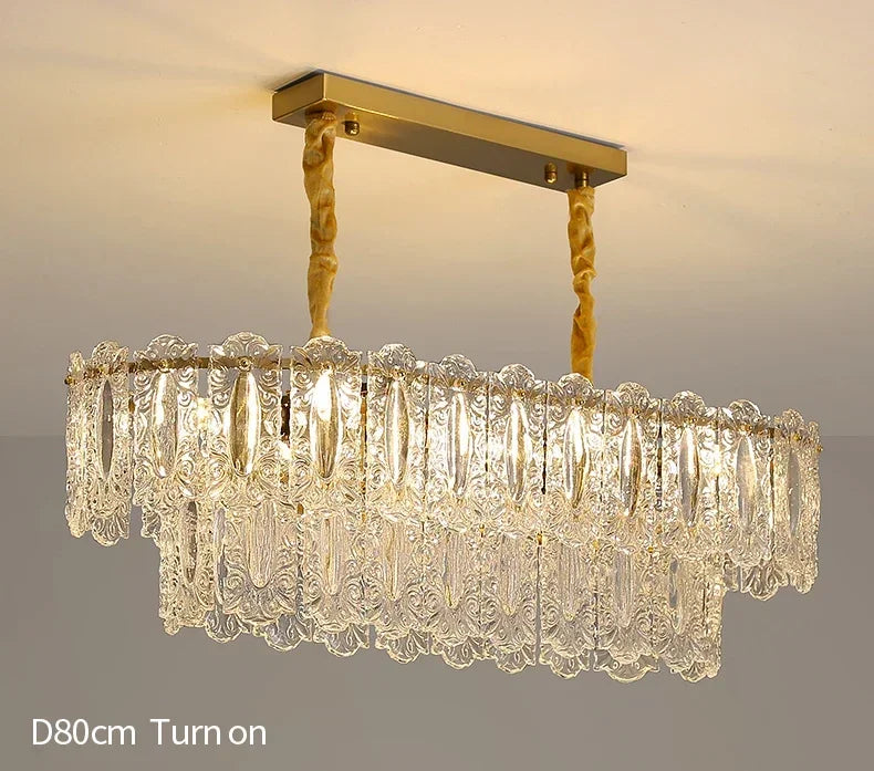 Modern Light Luxury French Living Room Chandelier Romantic  Bedroom Ceiling Lamp Dining Table Decor Hanging Light Lustre Fixture