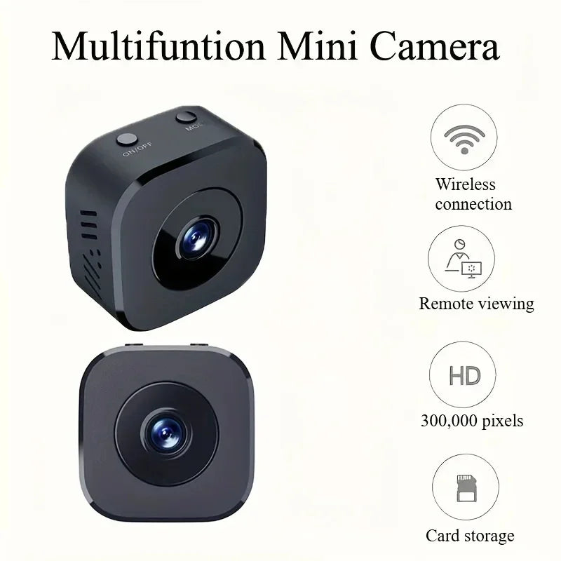 Mini Security Camera 4K Full HD Wireless WiFi Surveillance With 2 Way Audio Motion Detection Intelligent Infrared Night Vision