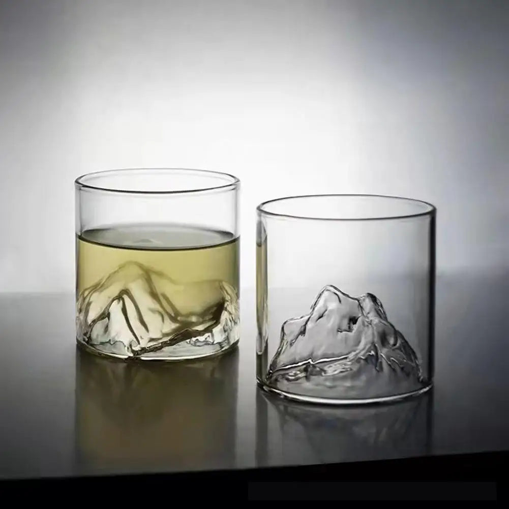 200/300ml Whiskey Glasses Unique Exquisite Workmanship Mount Craft Premium Fashion Drinking Glass for Lovers glass cups drinkwar