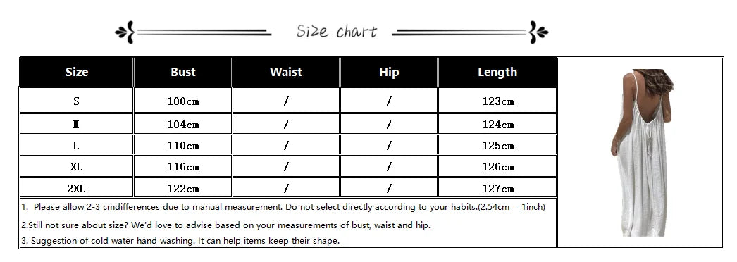 2026 Spring Summer Temperament Suspender Women Dress Backless Loose Maxi Dress Elegant Versatile Big Swing Beach Long Dress
