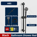 Bathroom Shower Seat Holder Rod Rail Wall Mounted Shower Slide Bar Adjustable Handheld Shower Bracket 304 Stainless Steel
