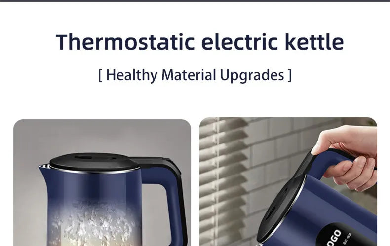 Electric Kettle Insulation Stainless Steel Automatic Power-off 3L Large-capacity Kettle