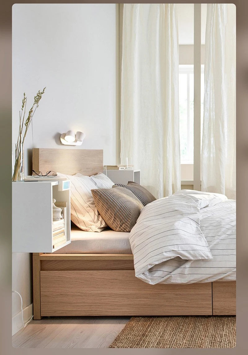 Nordic LED Wall Lamp With Switch 350 Degrees Rotatable Bedroom Bedside Corridor Reading Light Aisle Hotel Sconce Indoor Light
