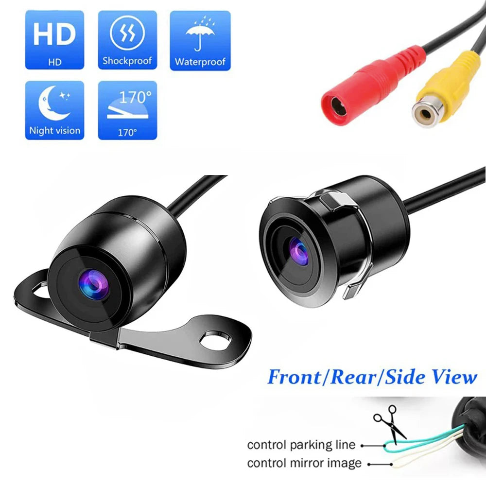 Car Reverse Camera HD Night Vision Wide Angle Rear View Parking Camera Waterproof Car Rear / Front / Side View Reversing Camera