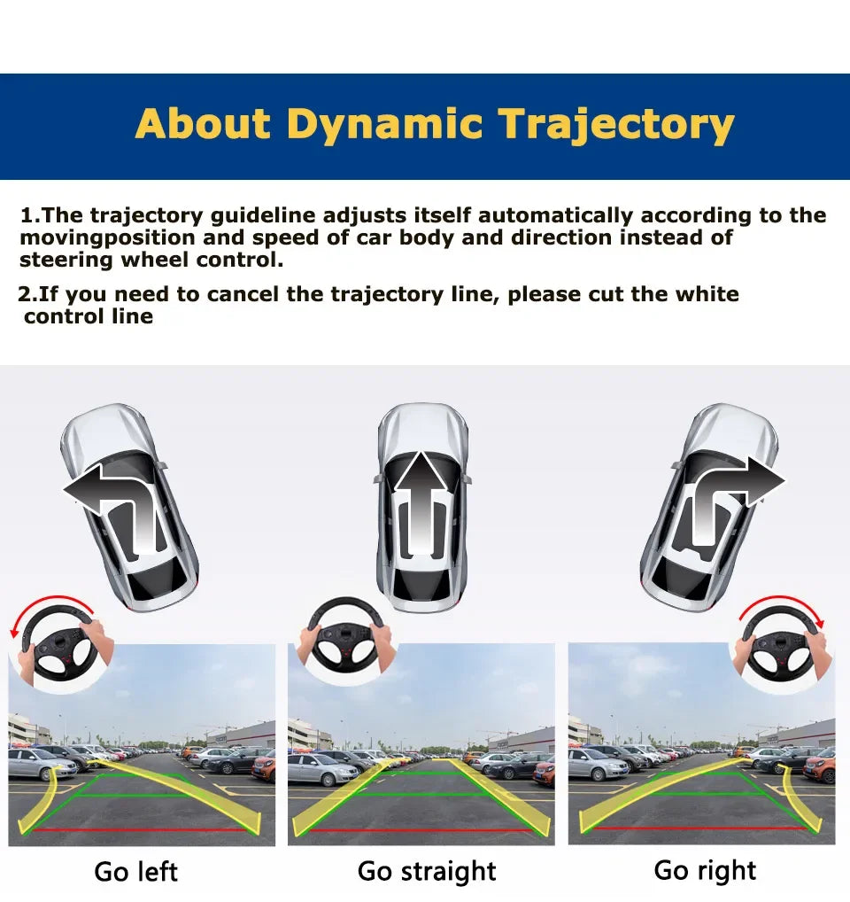 AHD Car Rear View Camera 12V Night Vision Backup Parking Reverse Camera Waterproof HD Color Image Video Vehicle Camera