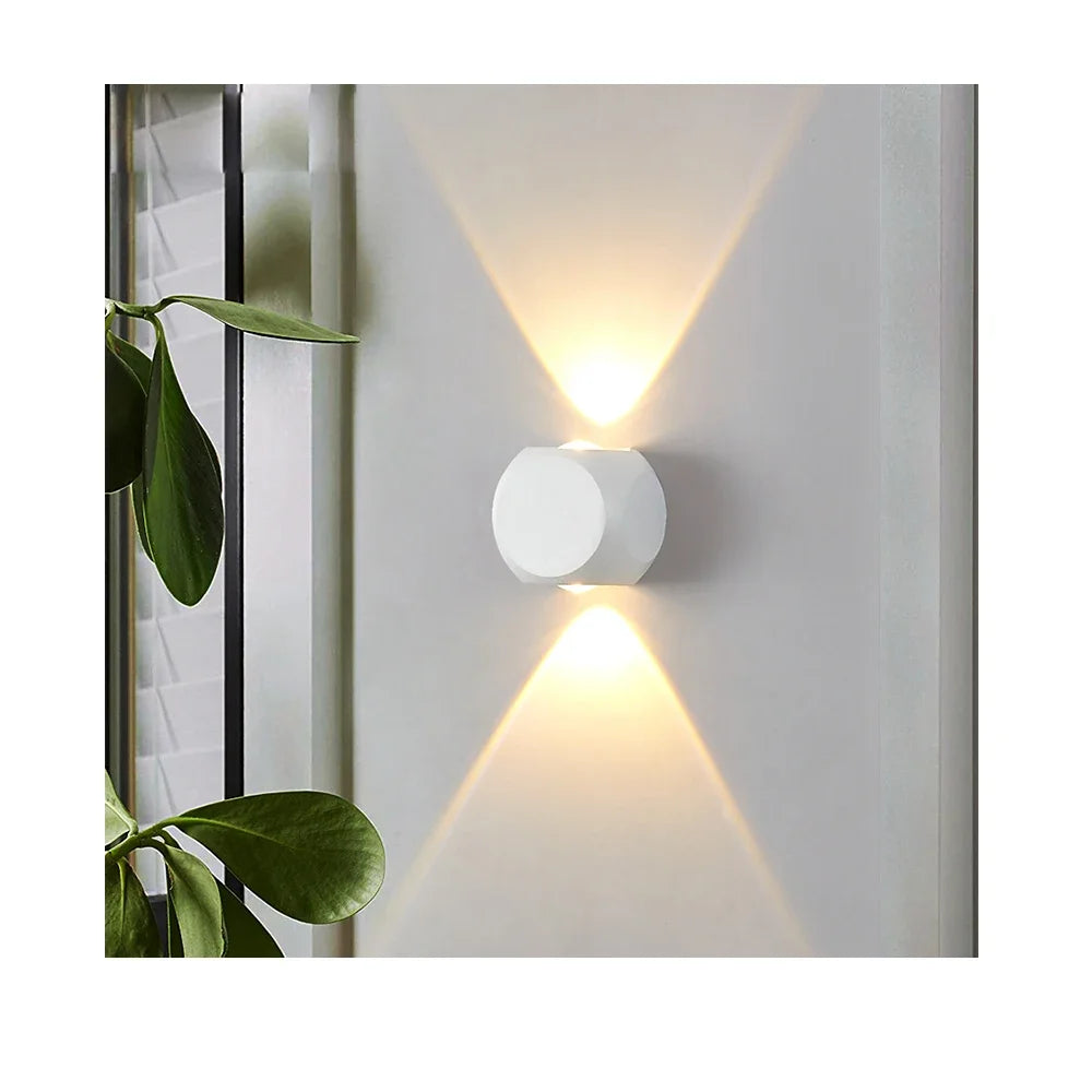 Modern Up Down Black White Wall Lights for Home Hotel Office Luxury Creative Aisle Corridor Porch Sconce