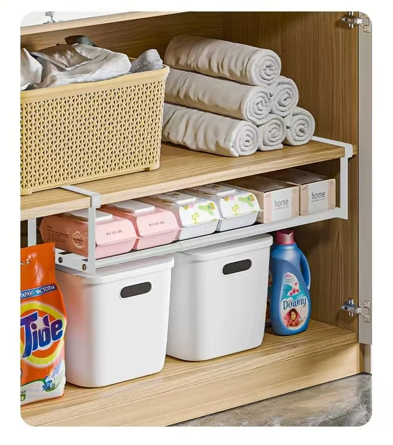 Homeware Storage Organizer Cabinet Multi-Layer Partition Retractable oe Ra under Hanging elf Space Dividers Expandable
