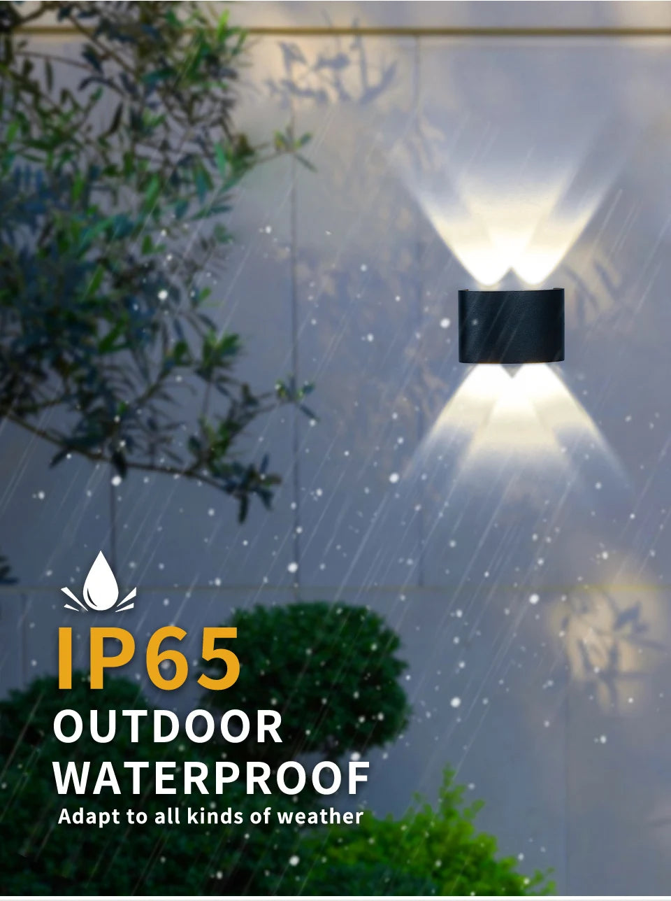 LED Wall Light Waterproof Outdoor Indoor Lighting IP65 AC100-240V Up and Down LED Wall Lamp 2w 4w for Garden Stair Night Light