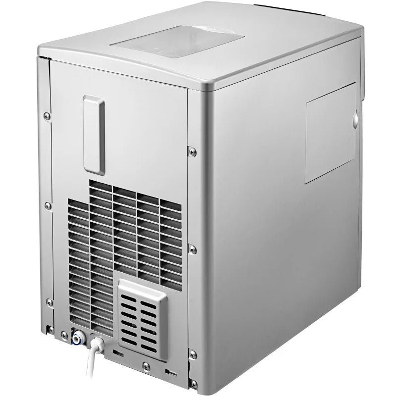 2-In-1 commercial ice maker 35kg/24h with electric water dispenser for outdoor home and hotel use