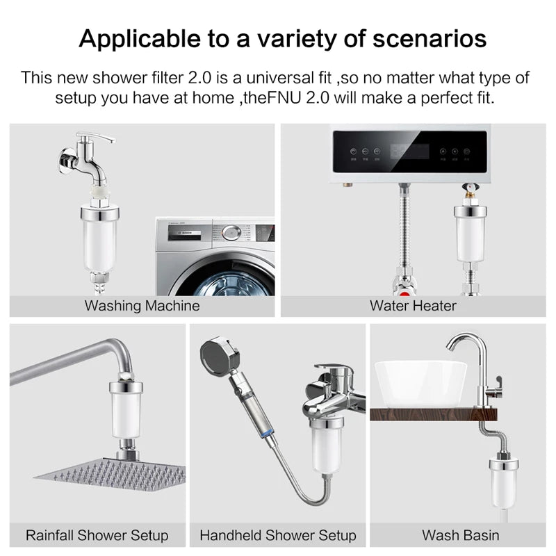 Universal Shower Filter PP Cotton Purifier Output Home Kitchen Faucet Front Purification Strainer Mini Tap Water Clean Filter