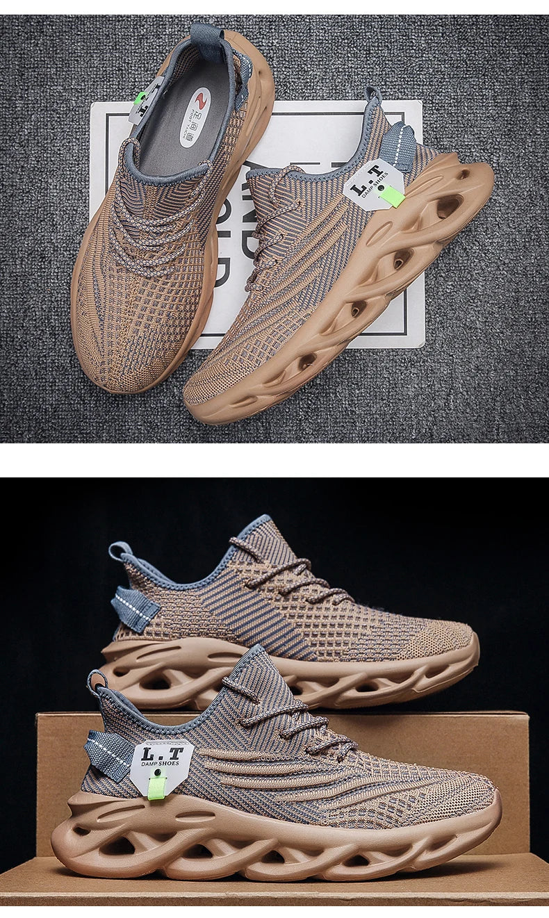 Men's Sports Sneakers Running Shoes Non-Slip Outdoor Casual Mesh Tennis Athletic Lightweight Breathable For Women Walking Shoe