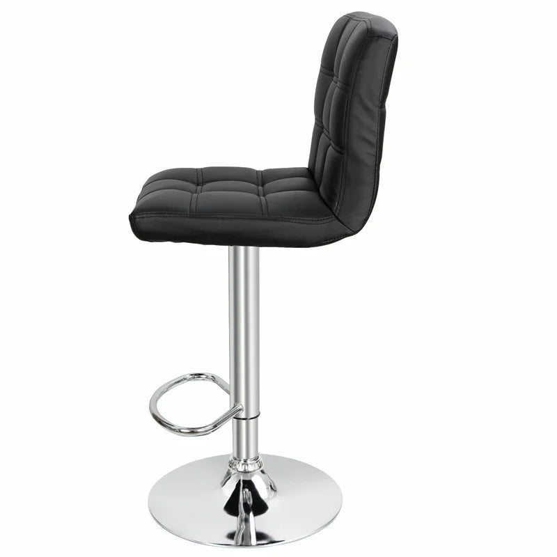 Bar Stools Set of 4 PU Leather Adjustable Swivel Barstools Kitchen Counter Stool