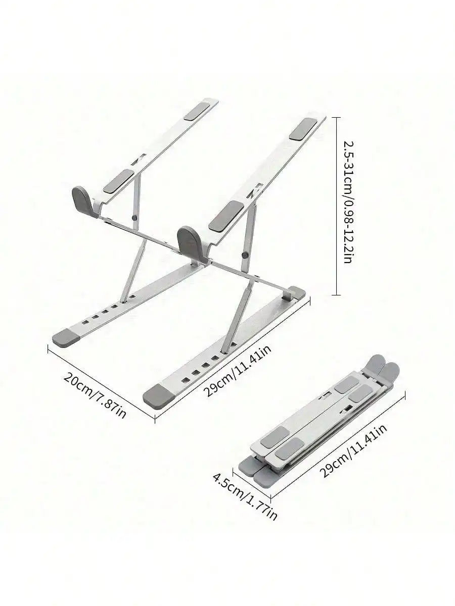 Portable laptop stand aluminum alloy foldable stand suitable for foldable PC, tablet, laptop stand, desktop laptop