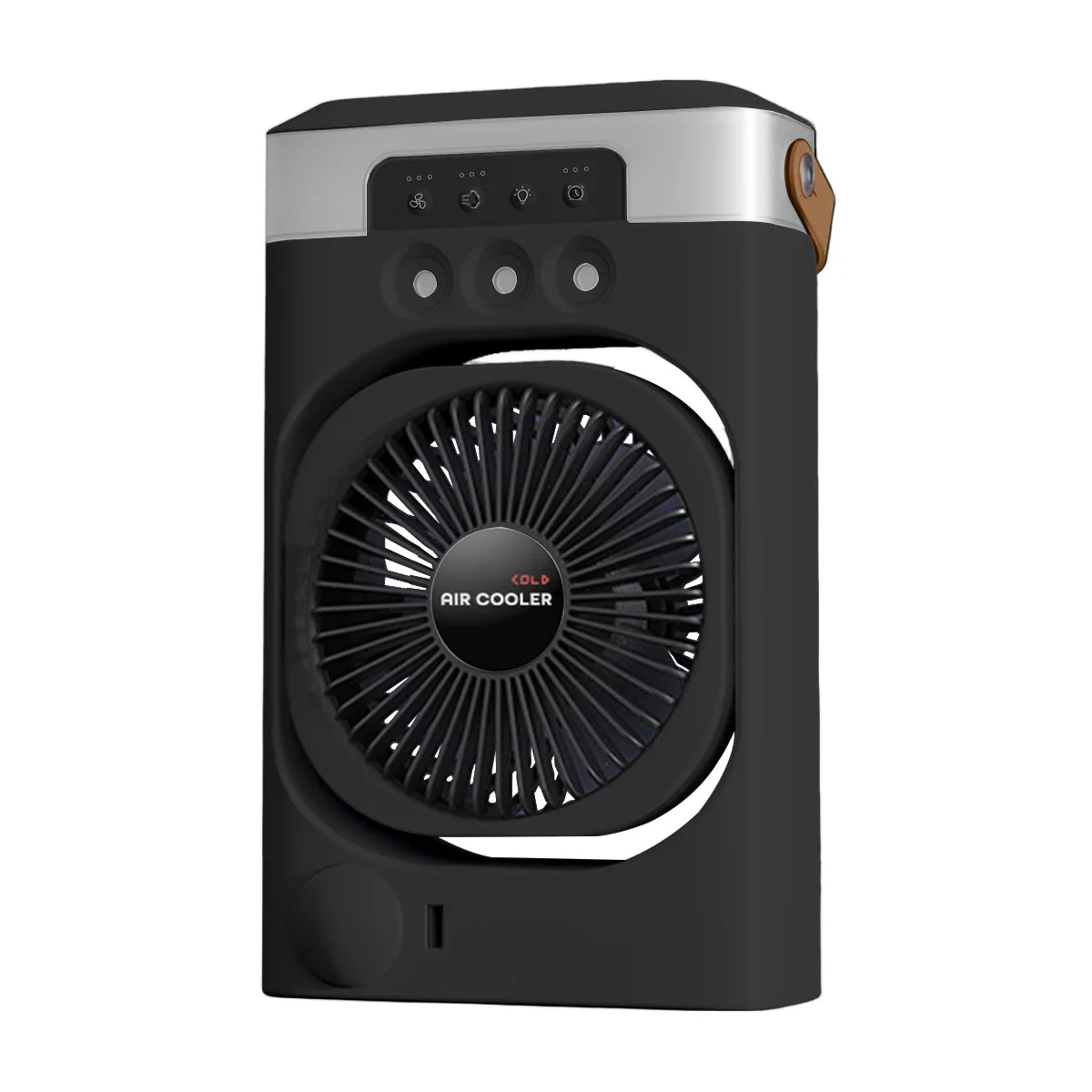 Summer Cooling Fan USB Electric Fan Portable Humidifier LED Night Light 3-in-1 Fan Air Conditioner Suitable for Home and Office