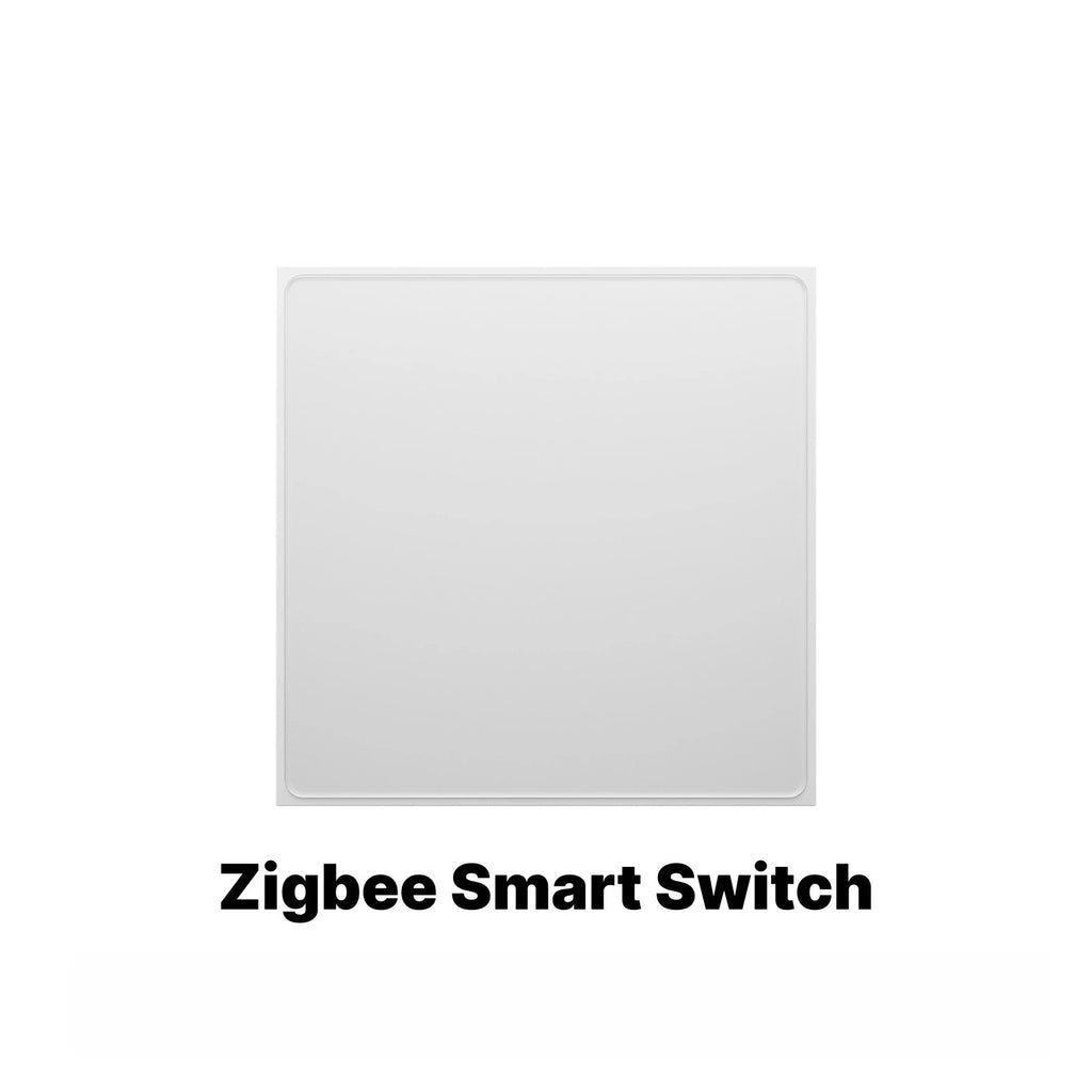 Smart Zigbee Wall Switch with Touch Glass Panel, Scene Mode Switching & APP Remote Control, No Neutral Wire Required